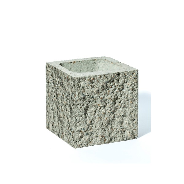 Bloque de Hormigón simil piedra 20x20x40 mitad esquina Bloque de Hormigón simil piedra 20x20x40 mitad esquina