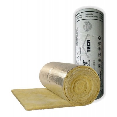 Lana de Vidrio 1,25m x 16m x 35mm (20m2) ISOVERTECH