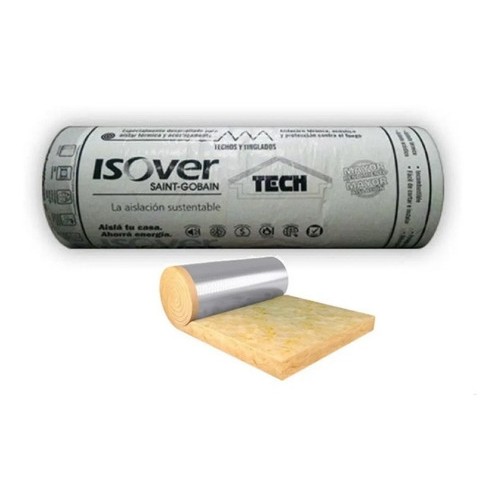 Lana de Vidrio c/Alu 1,25m x 16m x 45mm (20m2) ISOVERTECH