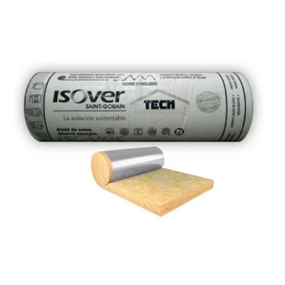 Lana de Vidrio c/Alu 1,25m x 16m x 45mm (20m2) ISOVERTECH