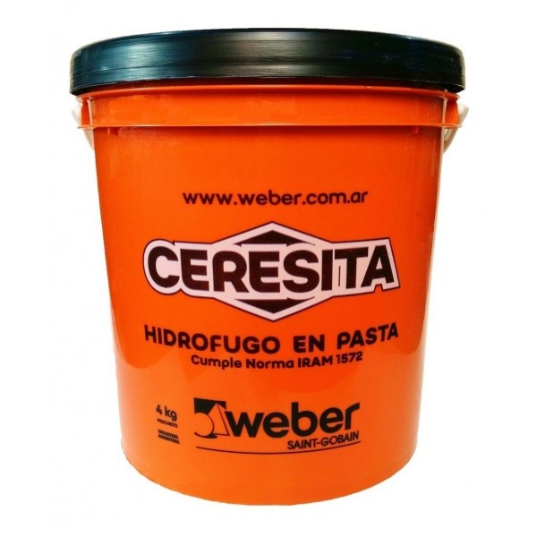 Hidrofugo Inorganico + Organico "Ceresita" - 4kgs Hidrofugo Inorganico + Organico "Ceresita" - 4kgs